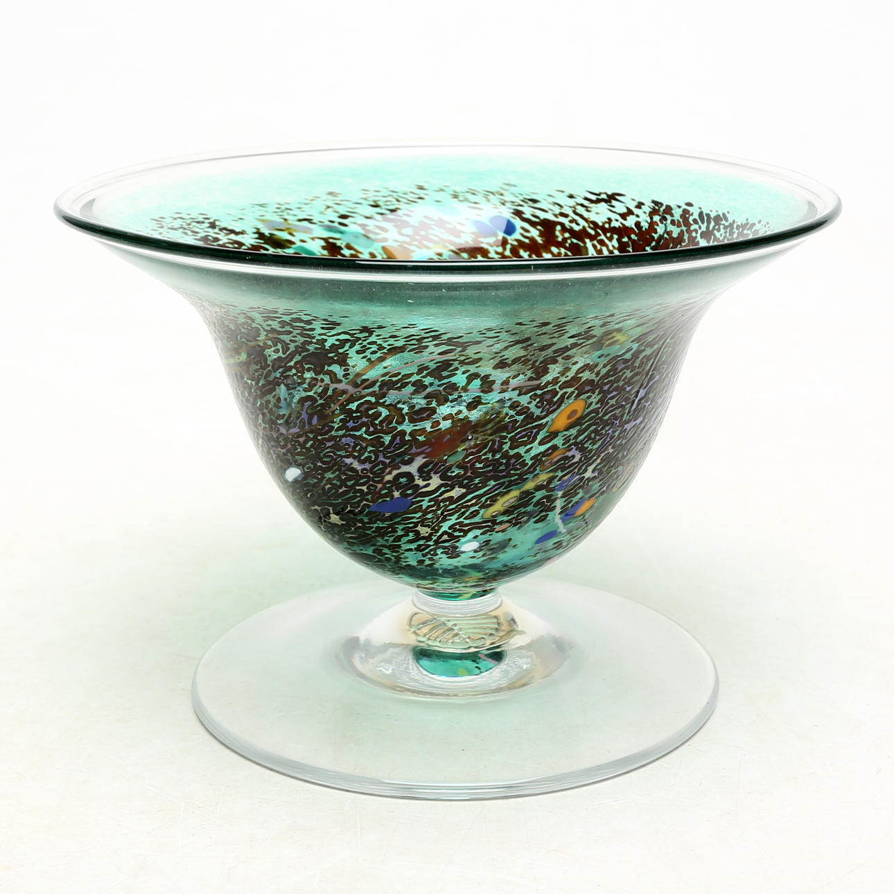 A glass vase, Kosta Boda, unsigned.