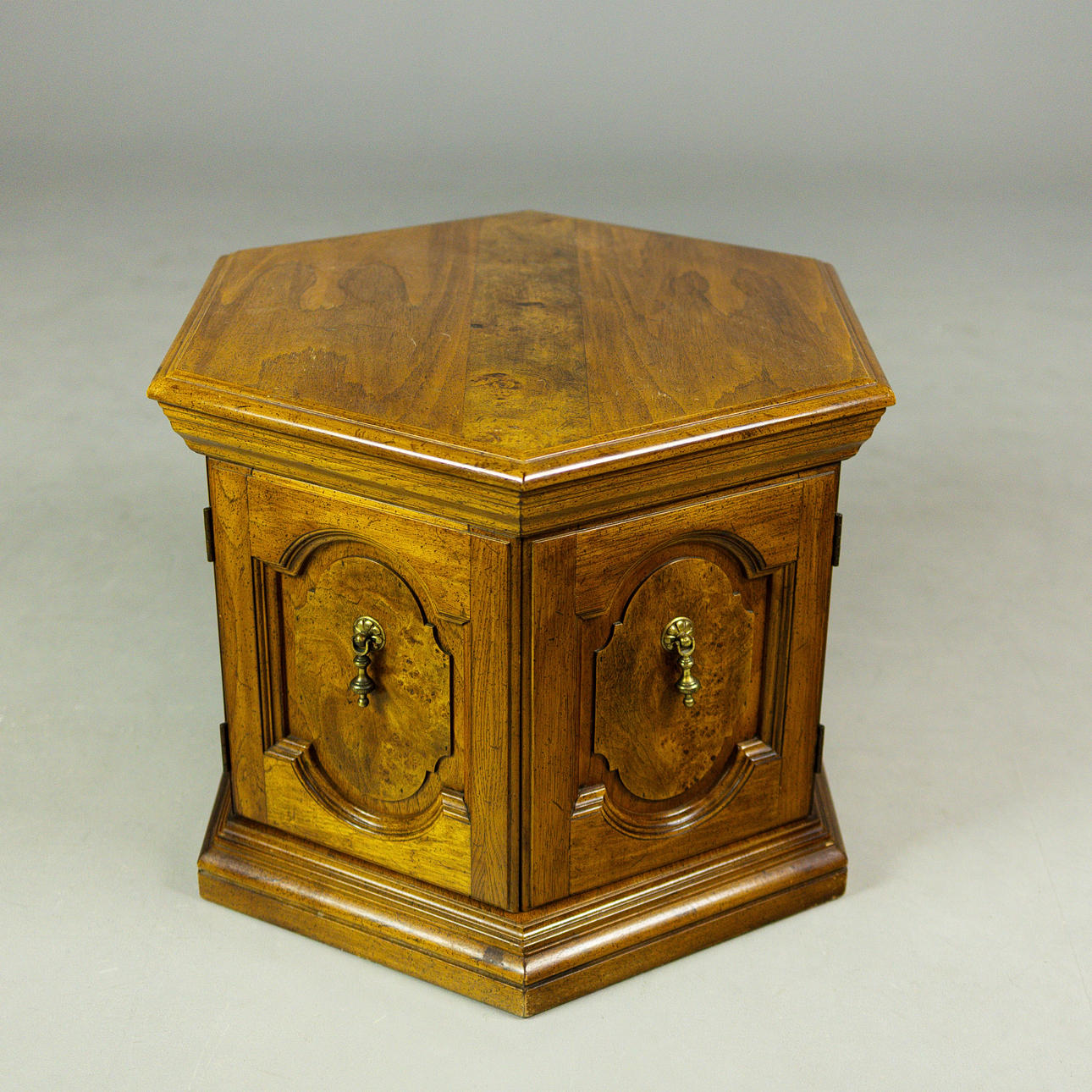 HEXAGONAL LOW CABINET.