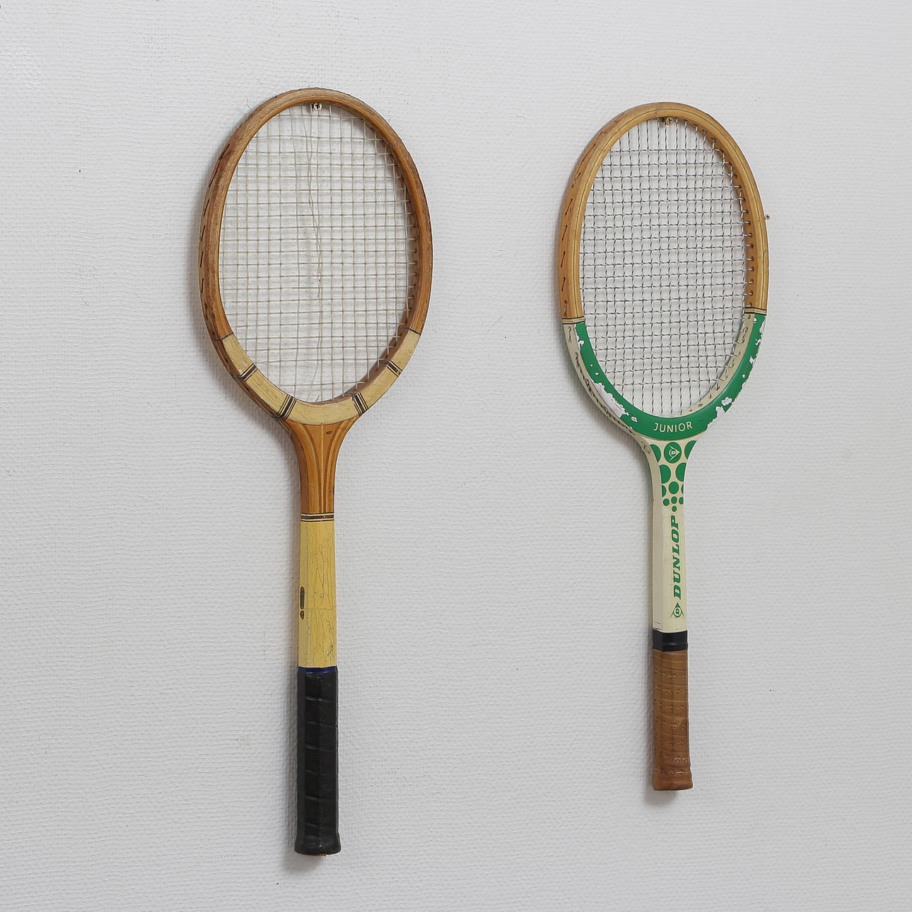 2 TENNISRACK, DUNLOP SAMT HAMMER.