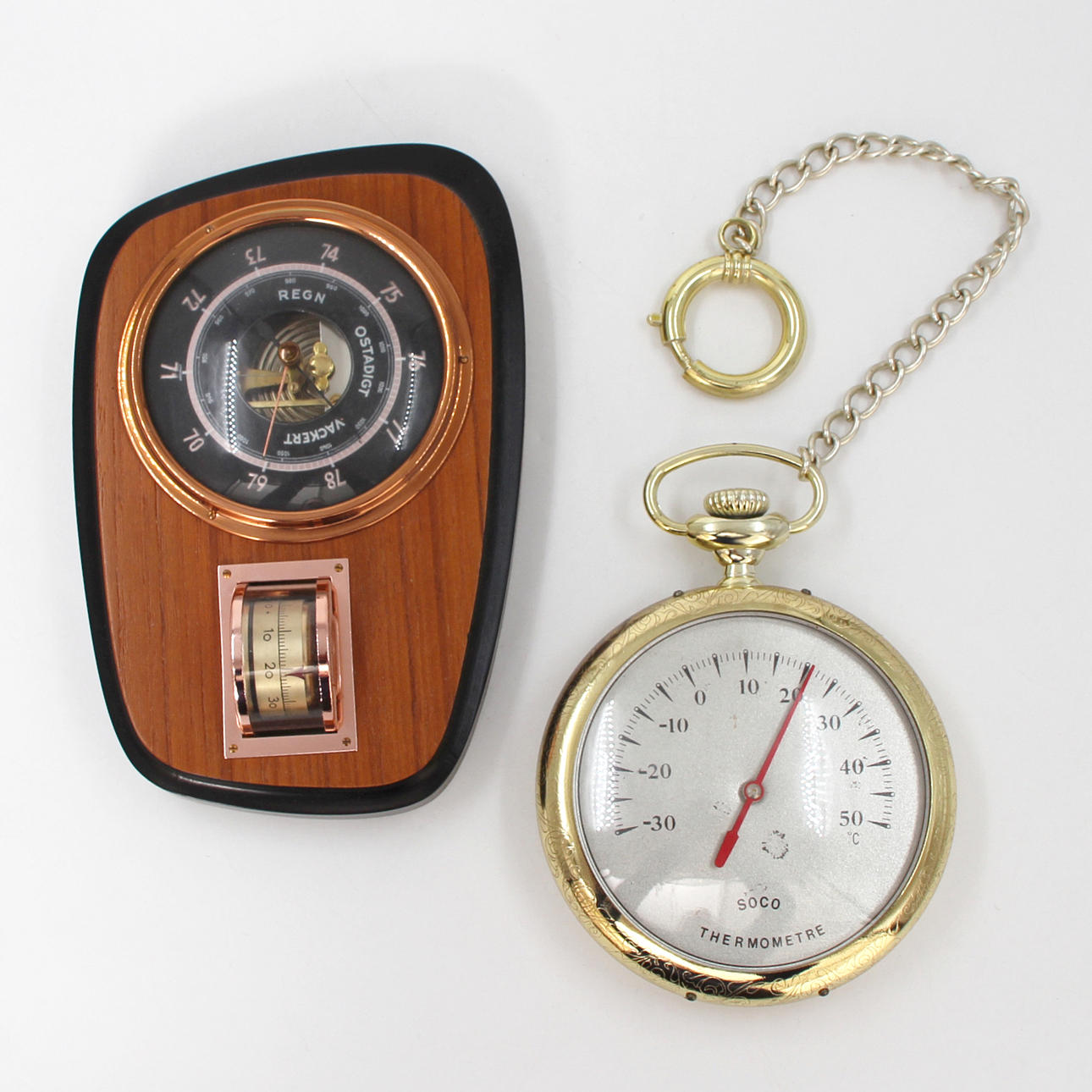 BAROMETER AND THERMOMETER.