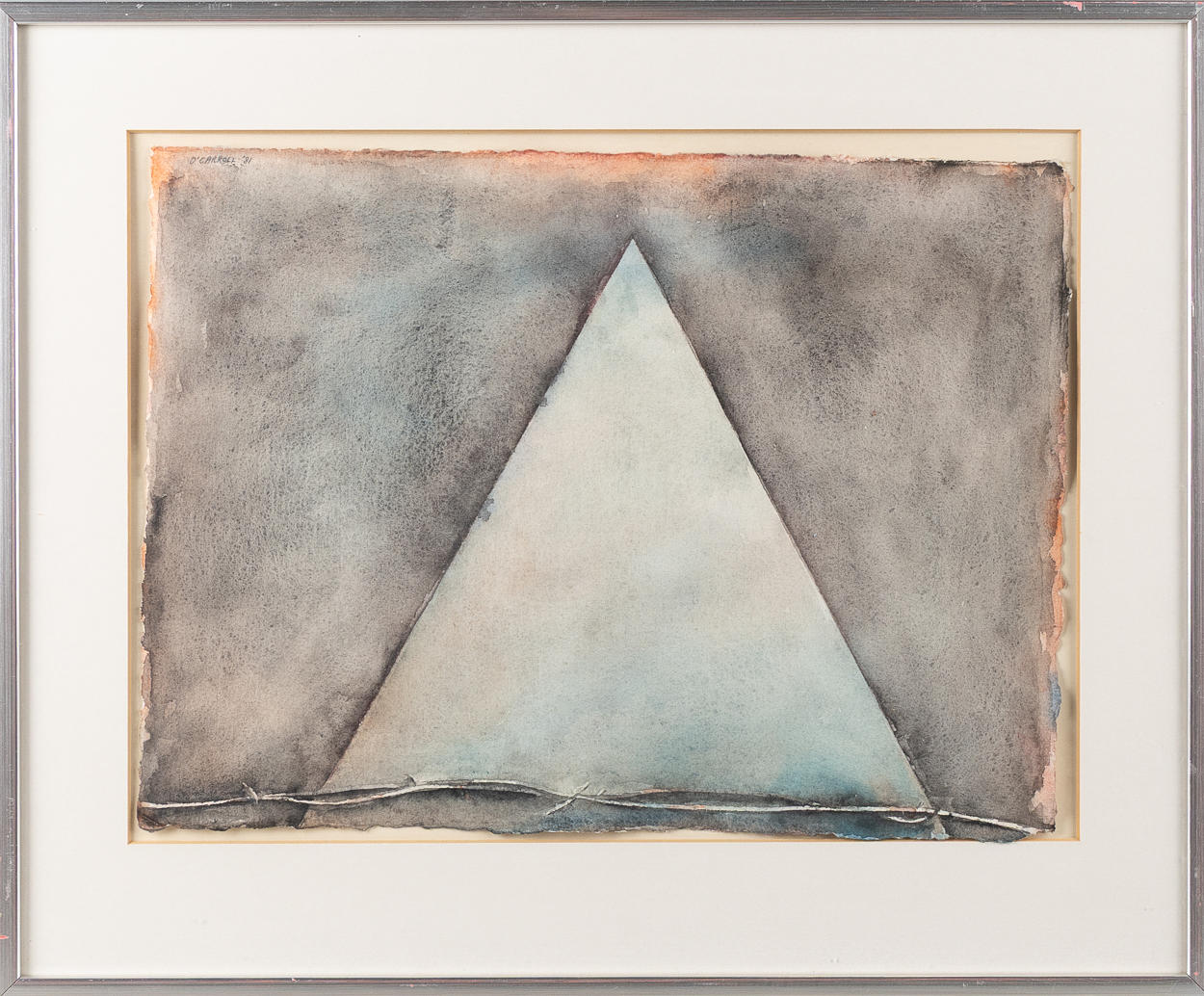ANTHONY O'CARROLL. Watercolour, signed and dated 1981.