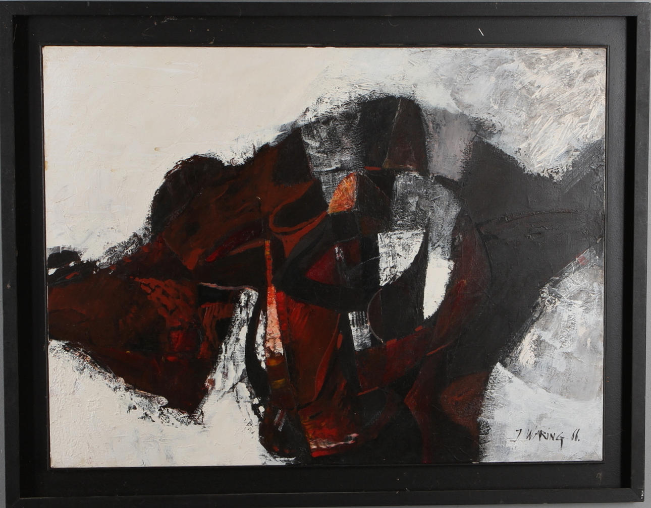 JÖRGEN WARING. olja på duk, signerad.