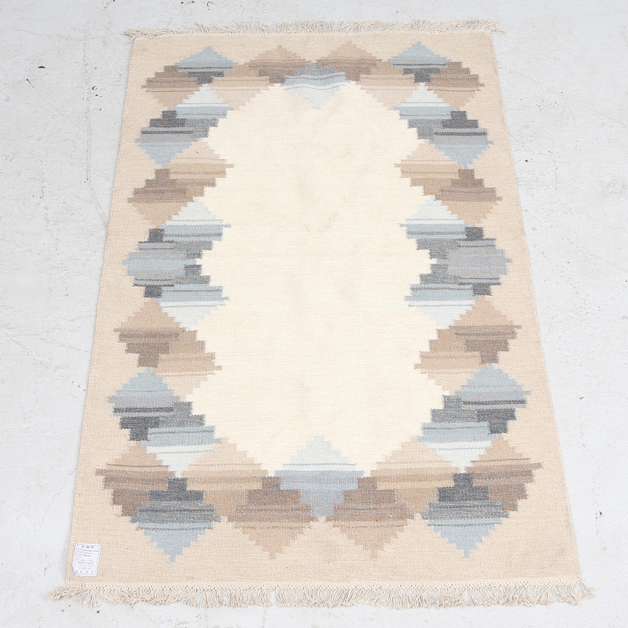 CARPET, wicker, Tranås, approx 200x140 cm.