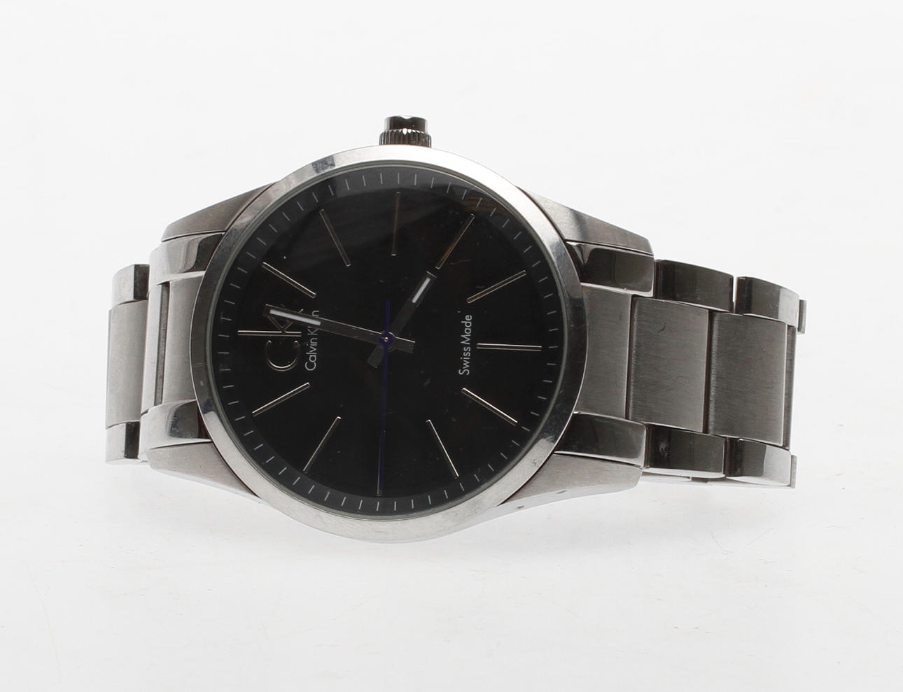 HERRARMBANDSUR, stål, Calvin Klein.
