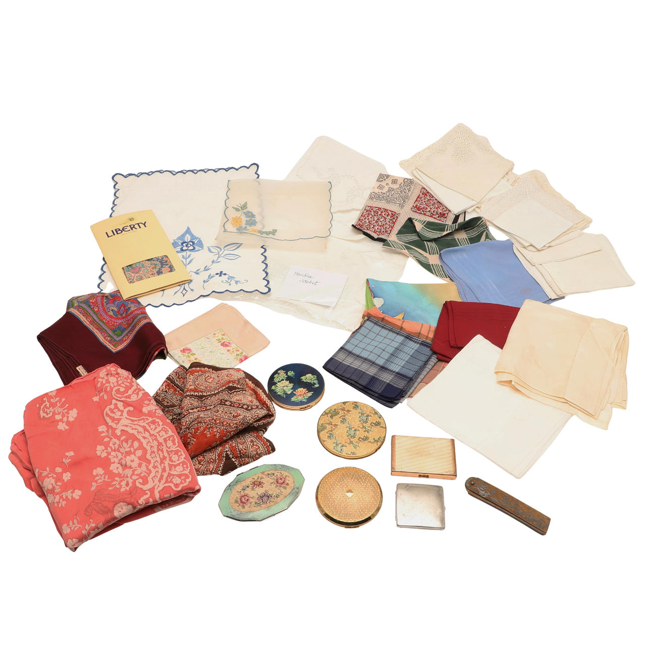 BUFANDAS, PAÑUELOS Y PAÑUELOS COMPACTOS VINTAGE.