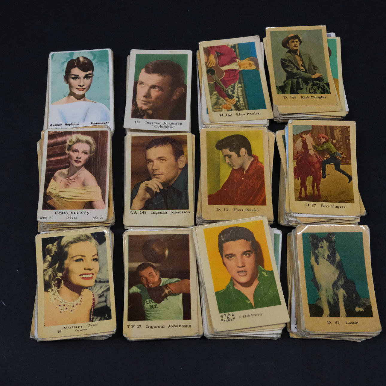 SAMLING AF IDOLBILLEDER/FILMSTJERNER.