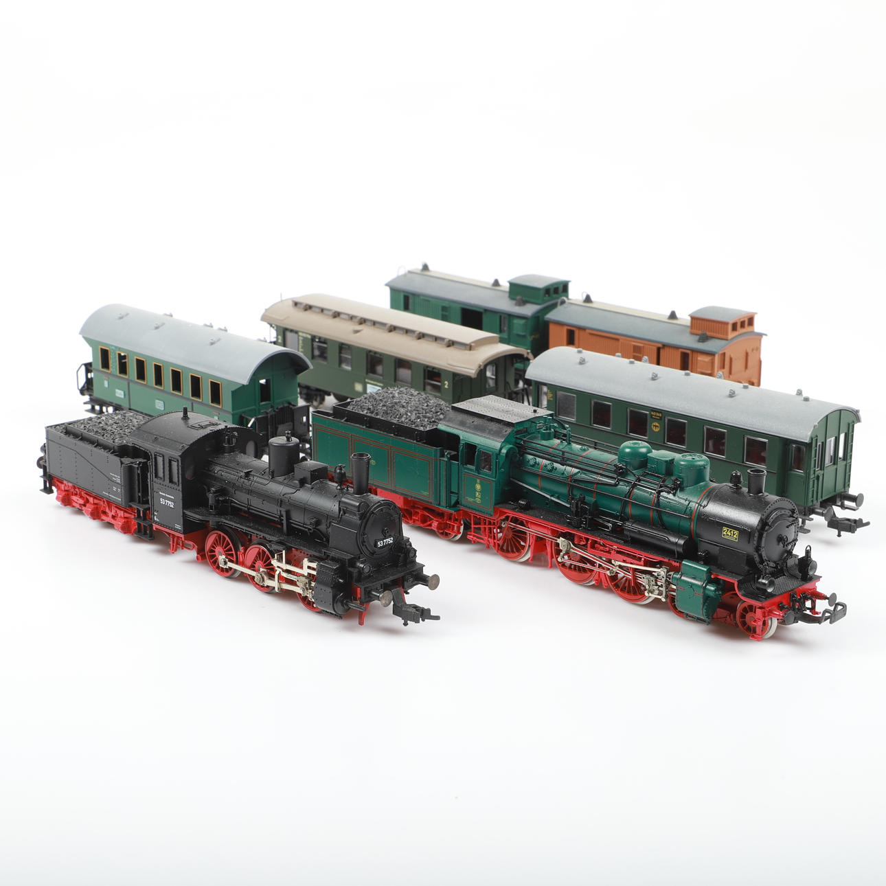 LOK OCH VAGNAR, 14 stycken, Fleischmann.