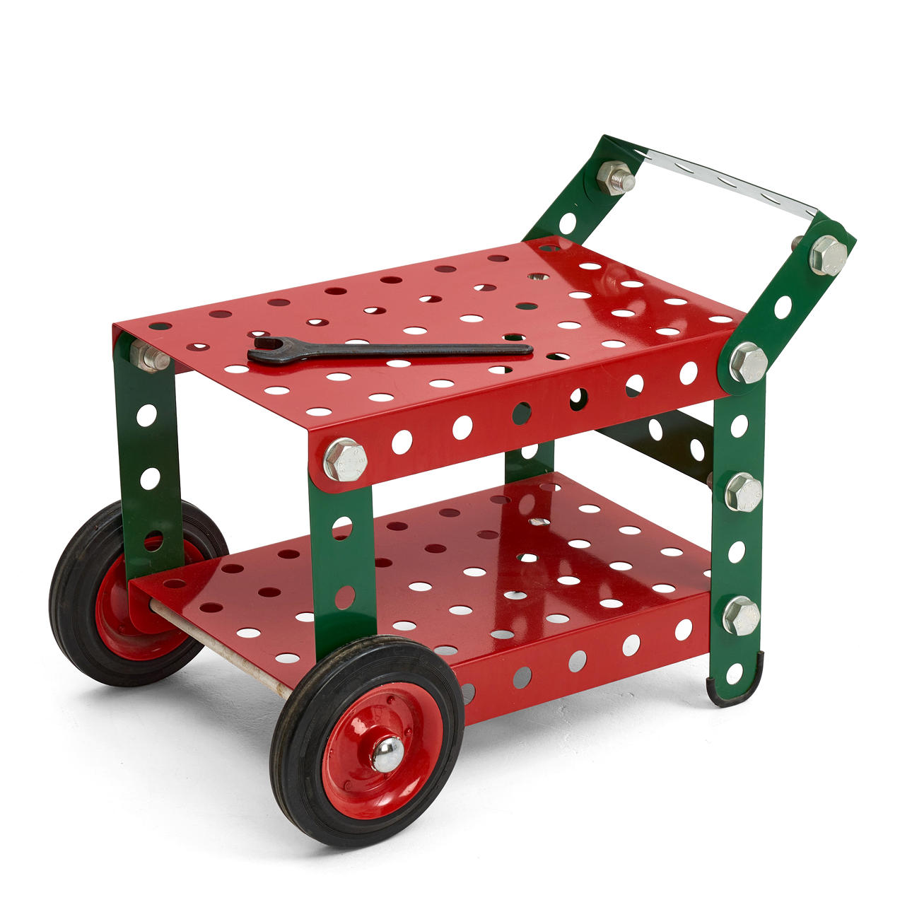 MOLLY BARK. Serving trolley, Meccano, signed and numbered 4/10.