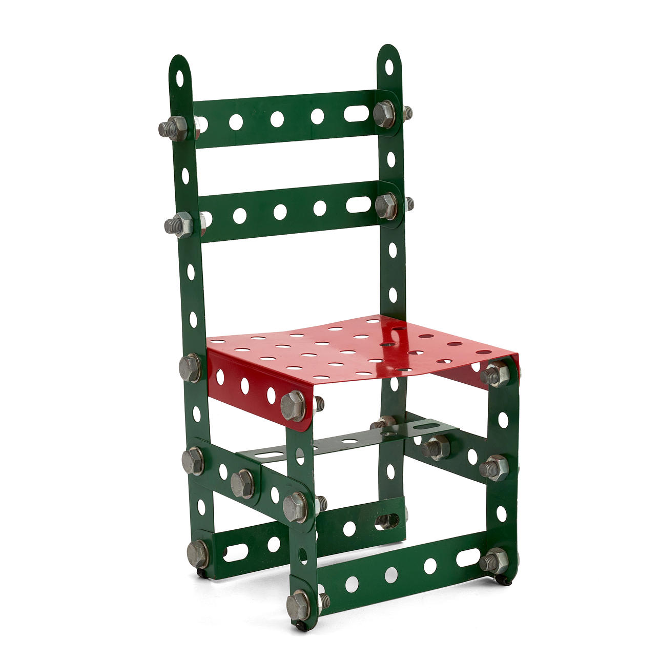 MOLLY BARK. Chair, Meccano, unsigned.