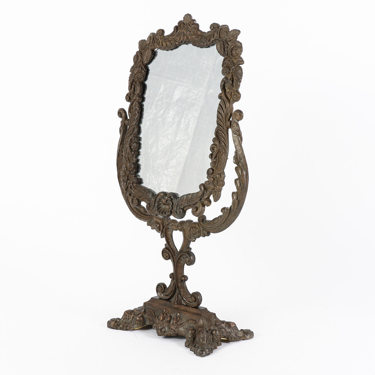 TABLE MIRROR cast metal.