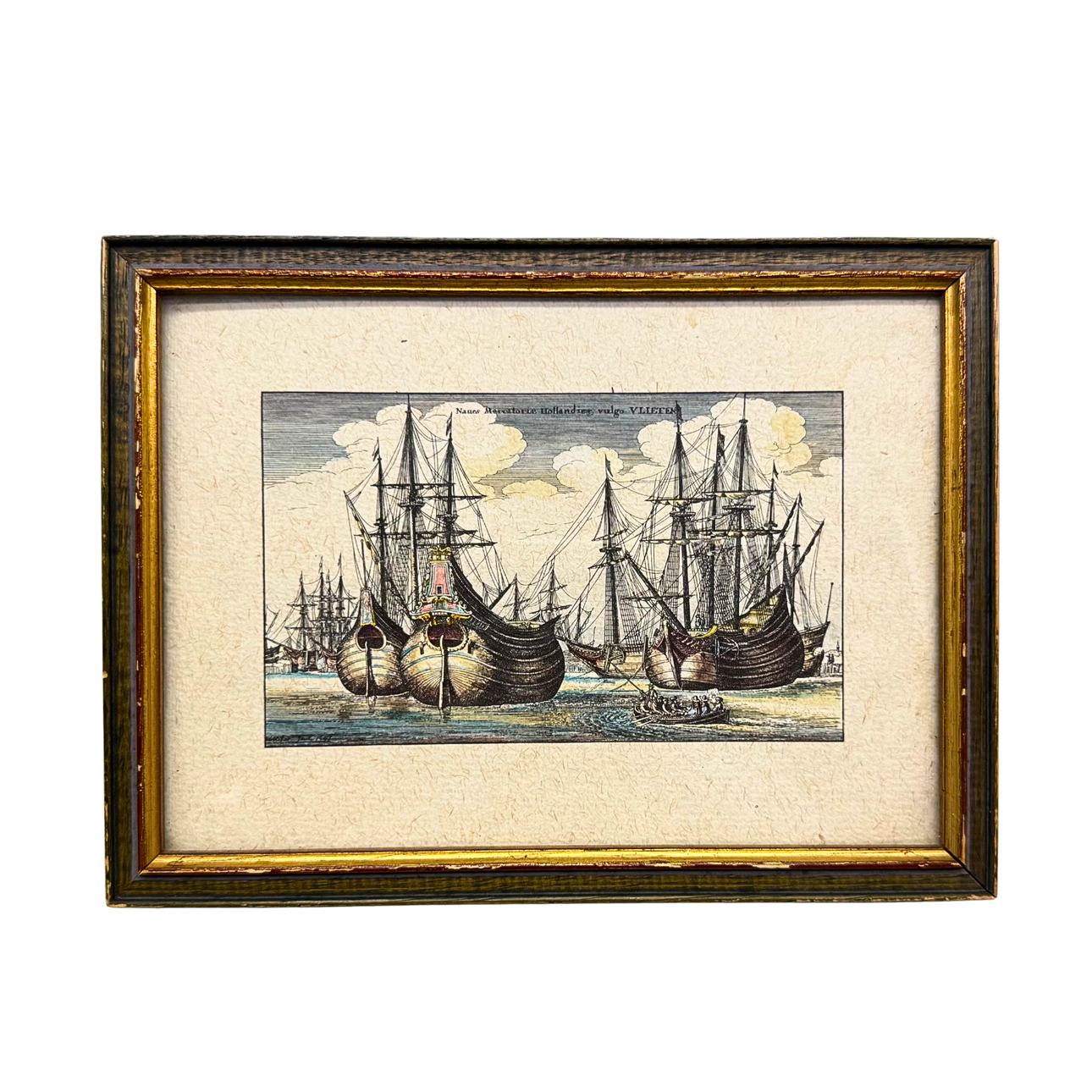 GRAFIK VON SCHIFFEN GERAHMT.