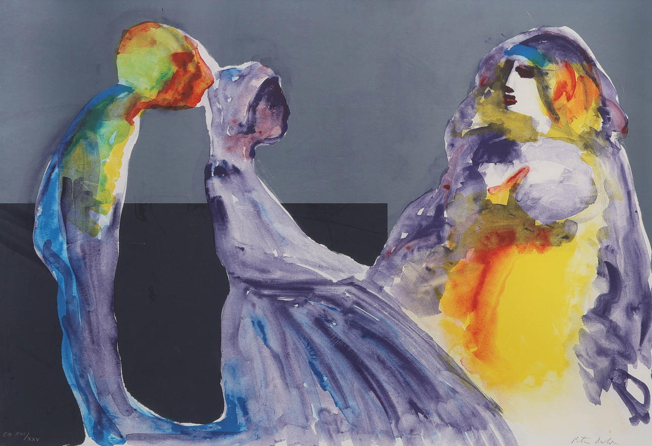PETER DAHL. lithograph in colours, “Norna”, EA, numbered XVI/XXV, signed.