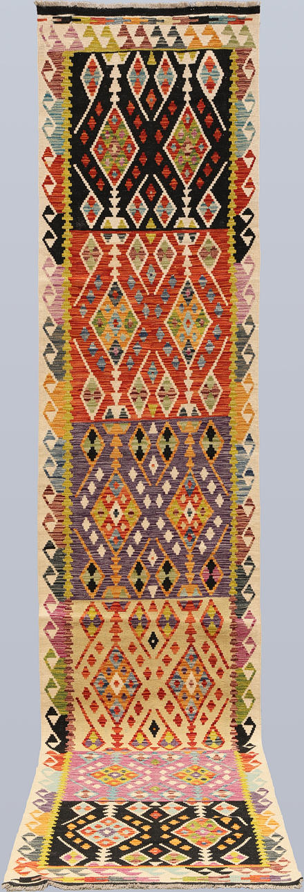CARPET, Kelim, Classic design,, Gallery model, 399*79 cm.