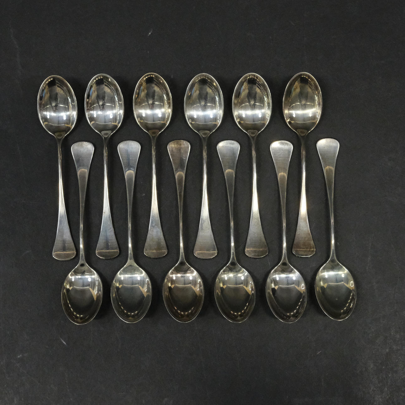 TOLV SKEER. SØLV. BRØDRENE W.& S. SORENSEN. DANMARK.