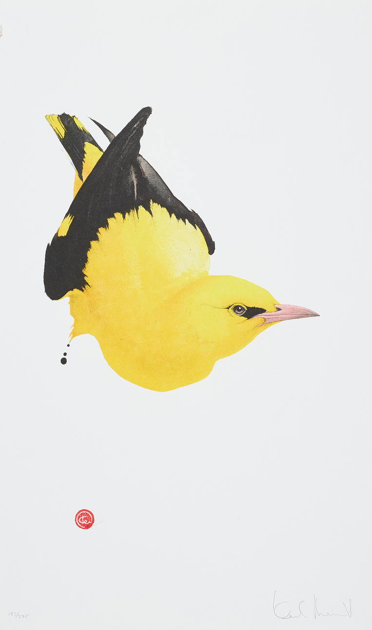 KARL MÅRTENS. “Sommargylling”, lithograph in colours, signed and numbered 153/275.