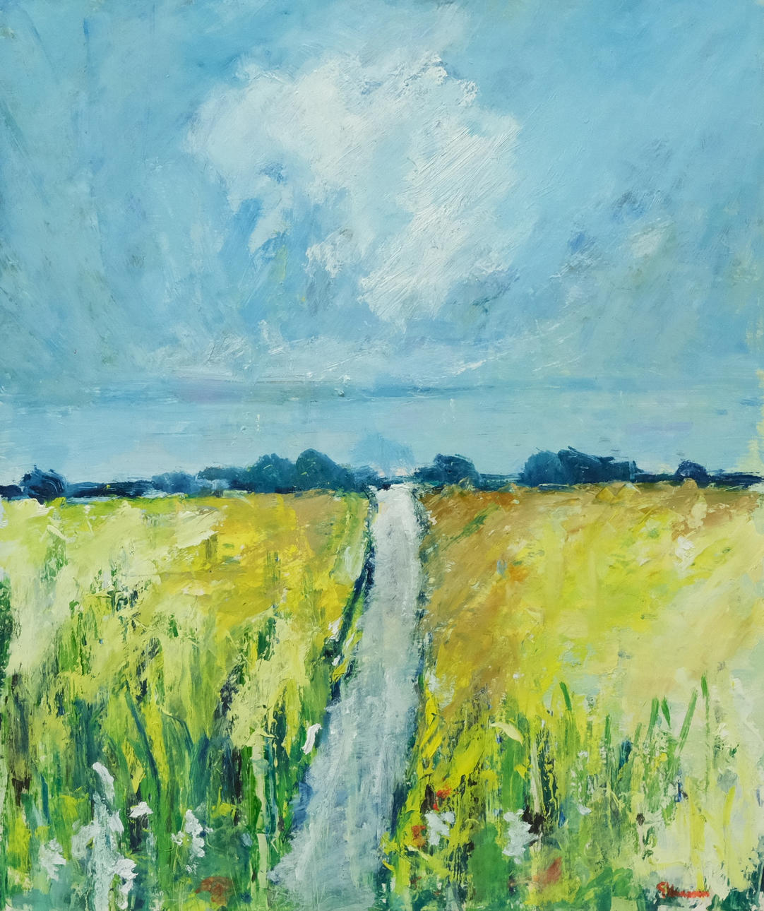 GÖRAN HANSSON. MEADOW LANDSCAPE.