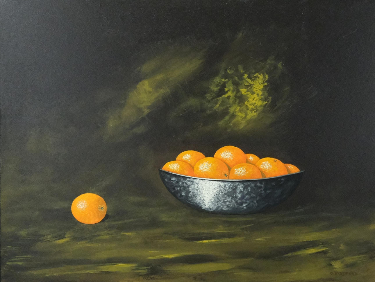 OLLE BREDFORD. STILL LIFE WITH ORANGES.