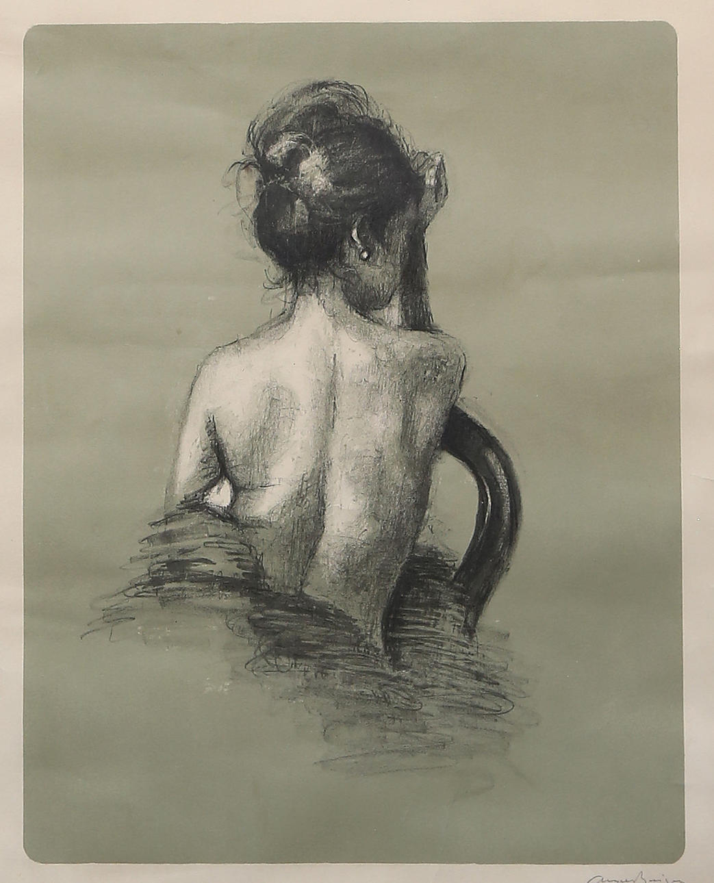 CAYETANO ARQUER BUIGAS. Girl on her back.