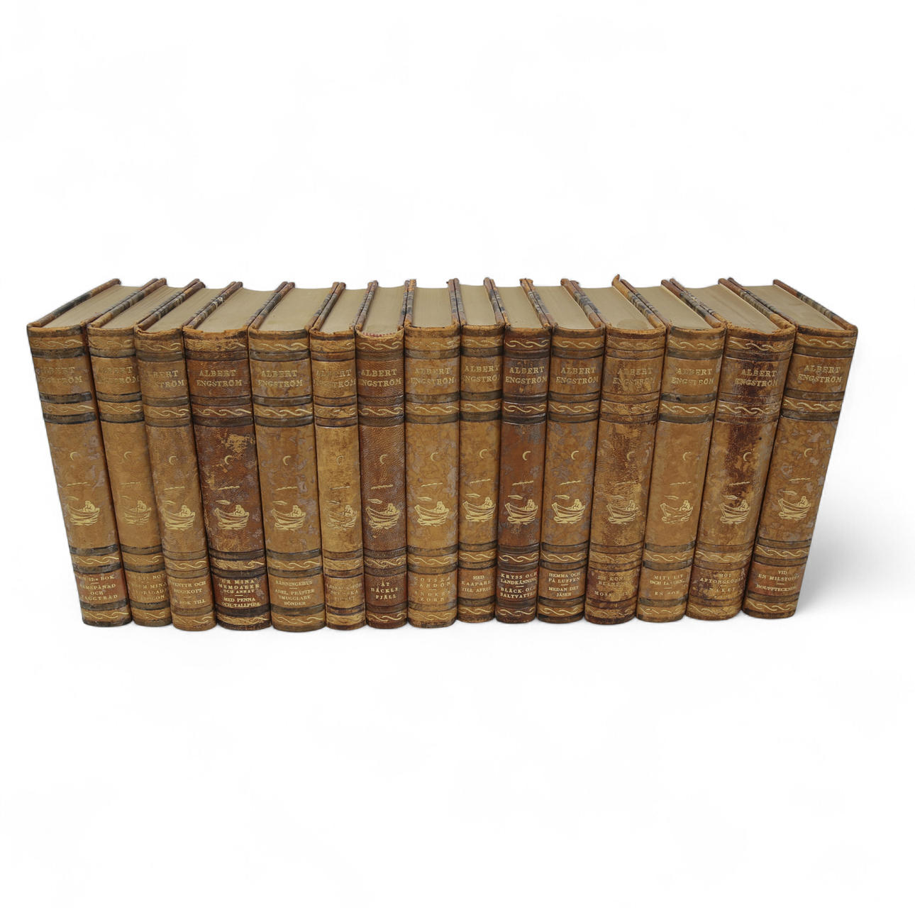 ALBERT ENGSTRÖM, books, “Writings by Albert Engström”, 15 volumes.