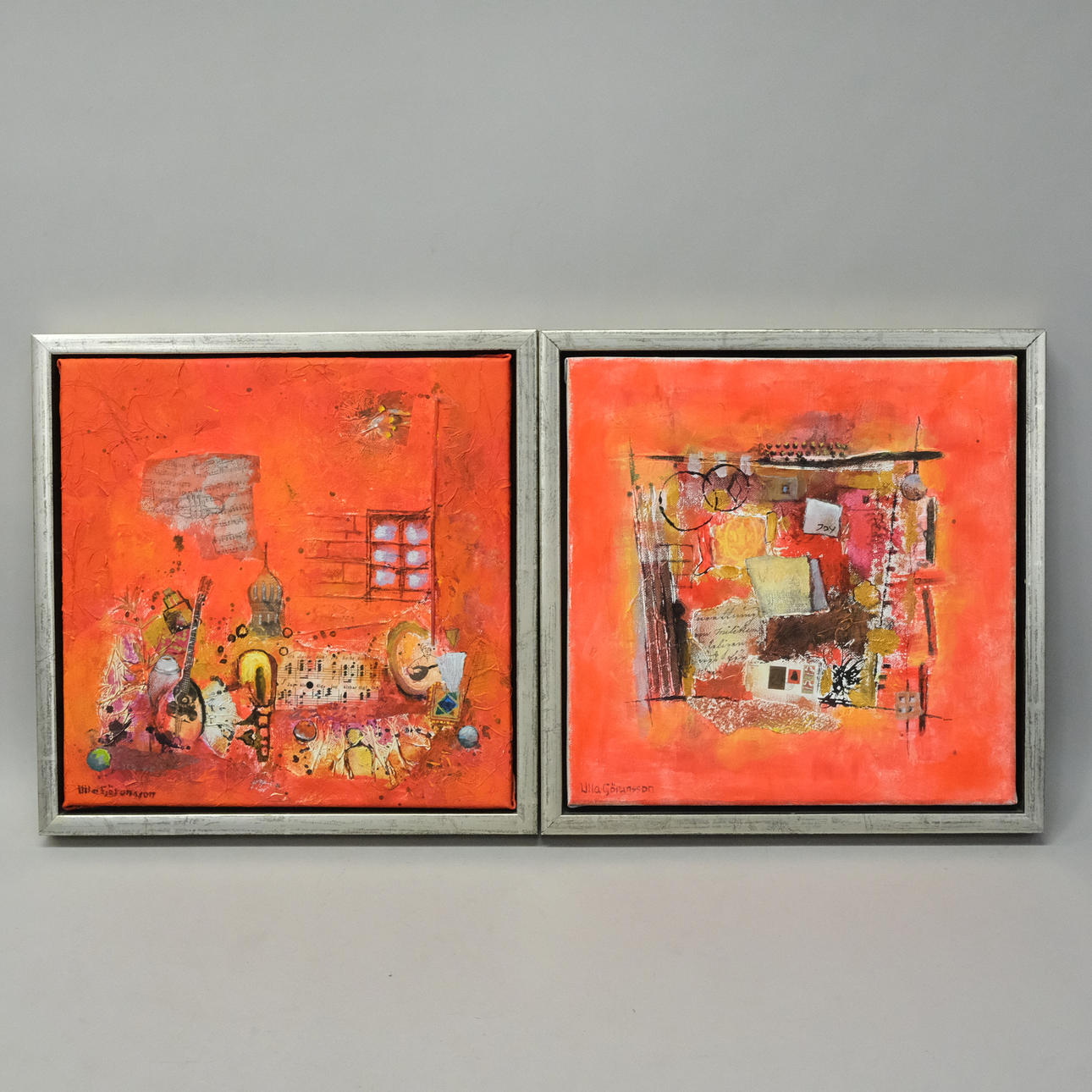 ULLA GÖRANSSON. COMPOSITION, TWO PIECES.