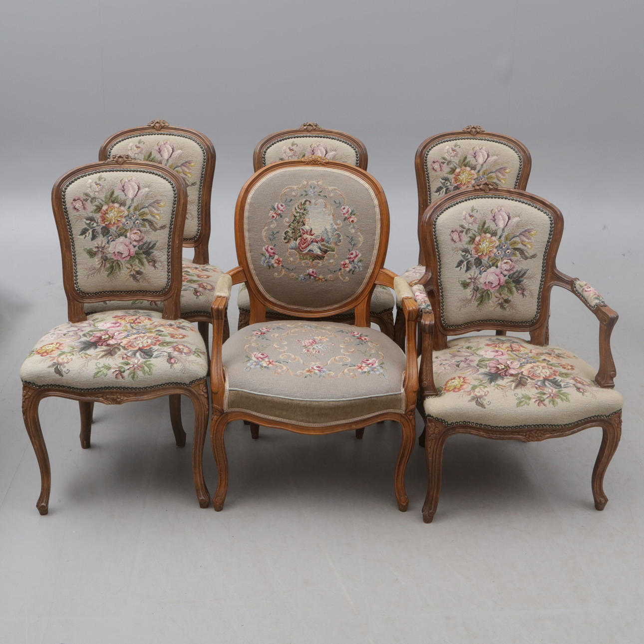 SILLAS, 6 piezas, similares.