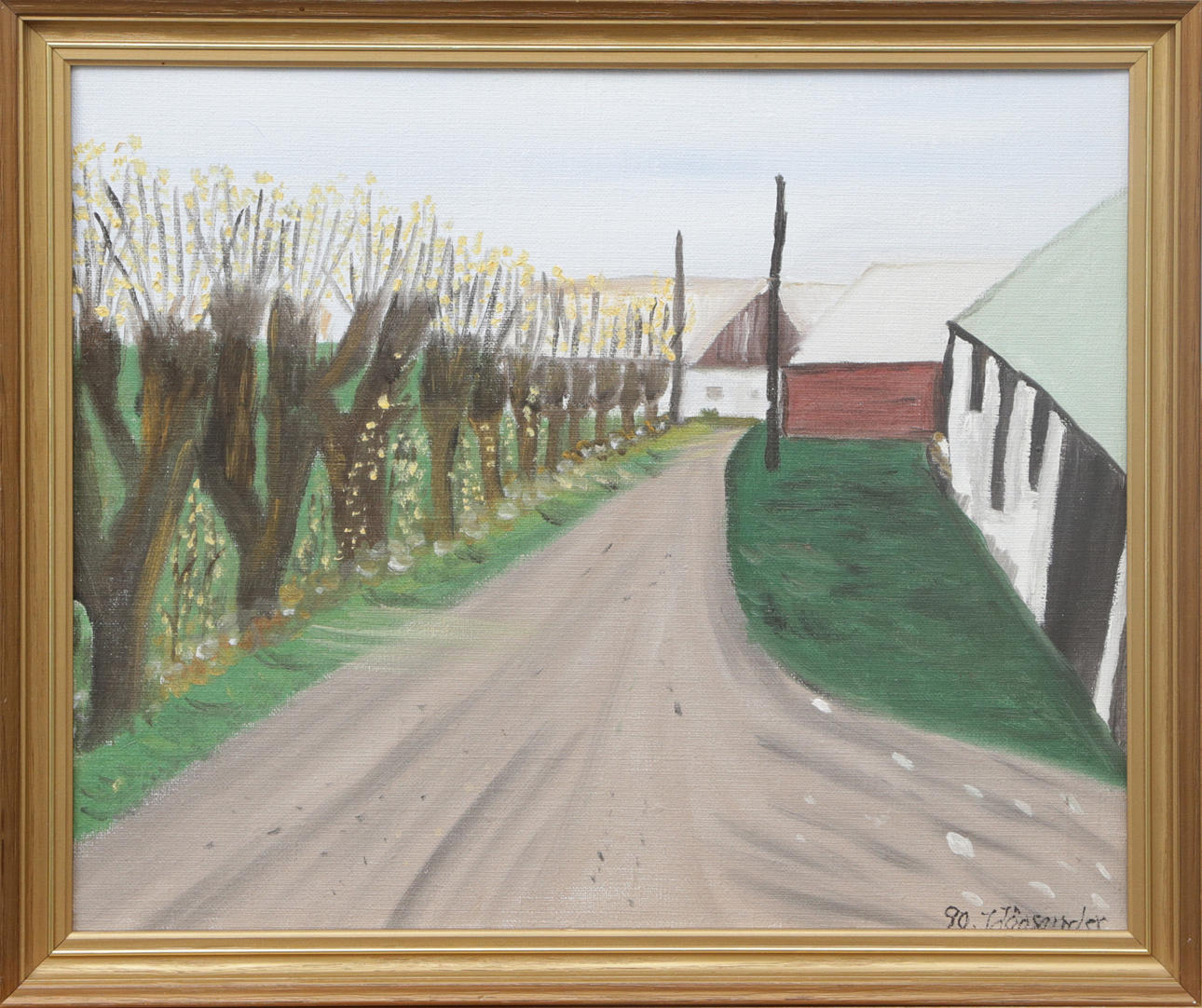 OIDENTIFIERAD KONSTNÄR. OIL, on canvas, signed, 1990.