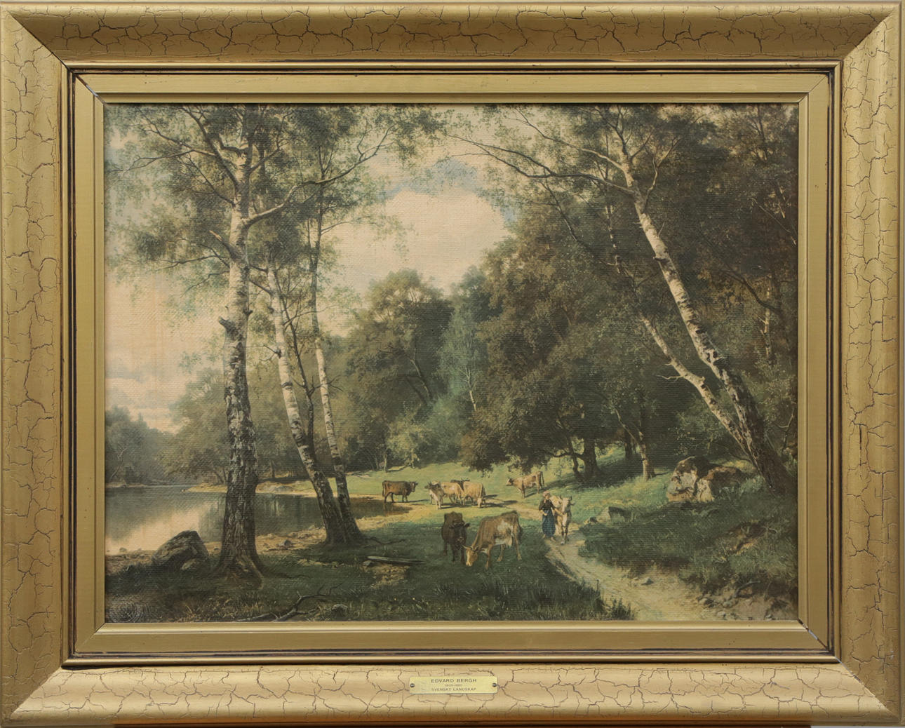 REPRODUCTION PRINT after Edward Bergh.