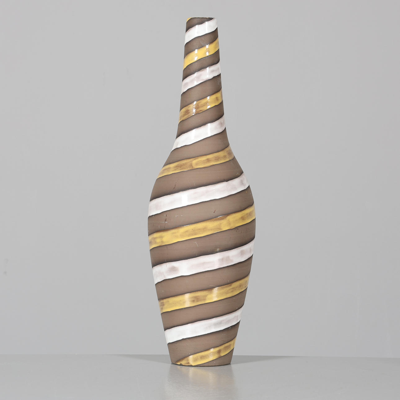 INGRID ATTERBERG. Floor vase, “Spiral”, ceramic, Upsala-Ekeby.