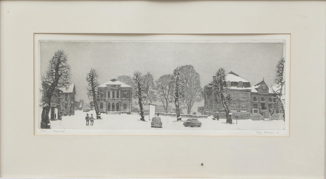 MATS ARONSSON. GRAPHIC SHEET, signed, 1986.