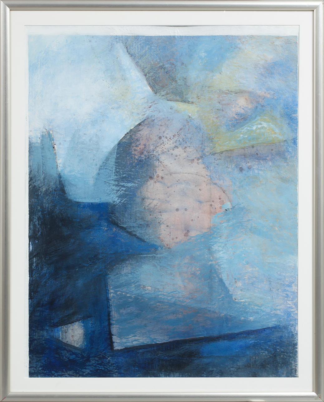DORIS FUNCKE. Composition, mixed media, signed.