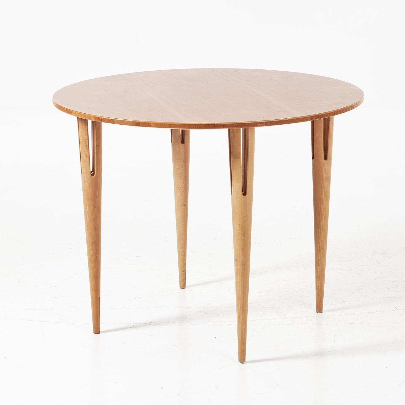 BRUNO MATHSSON. table, labelled Bruno Mathsson International/Fritz ...