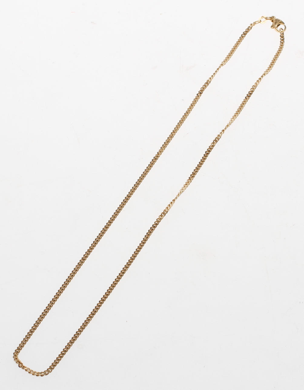 KEDJA, 18k guld, vikt ca 10,5 gram.