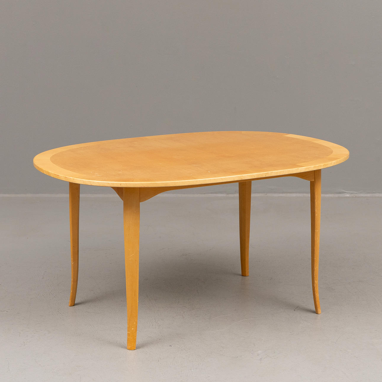 CARL MALMSTEN. Coffee table, “Ovalen”, birch, marked underneath, Carl ...