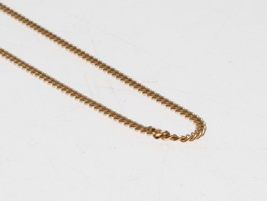 HALSKEDJA PANSAR, 18k guld, vikt ca 5,4 gr.