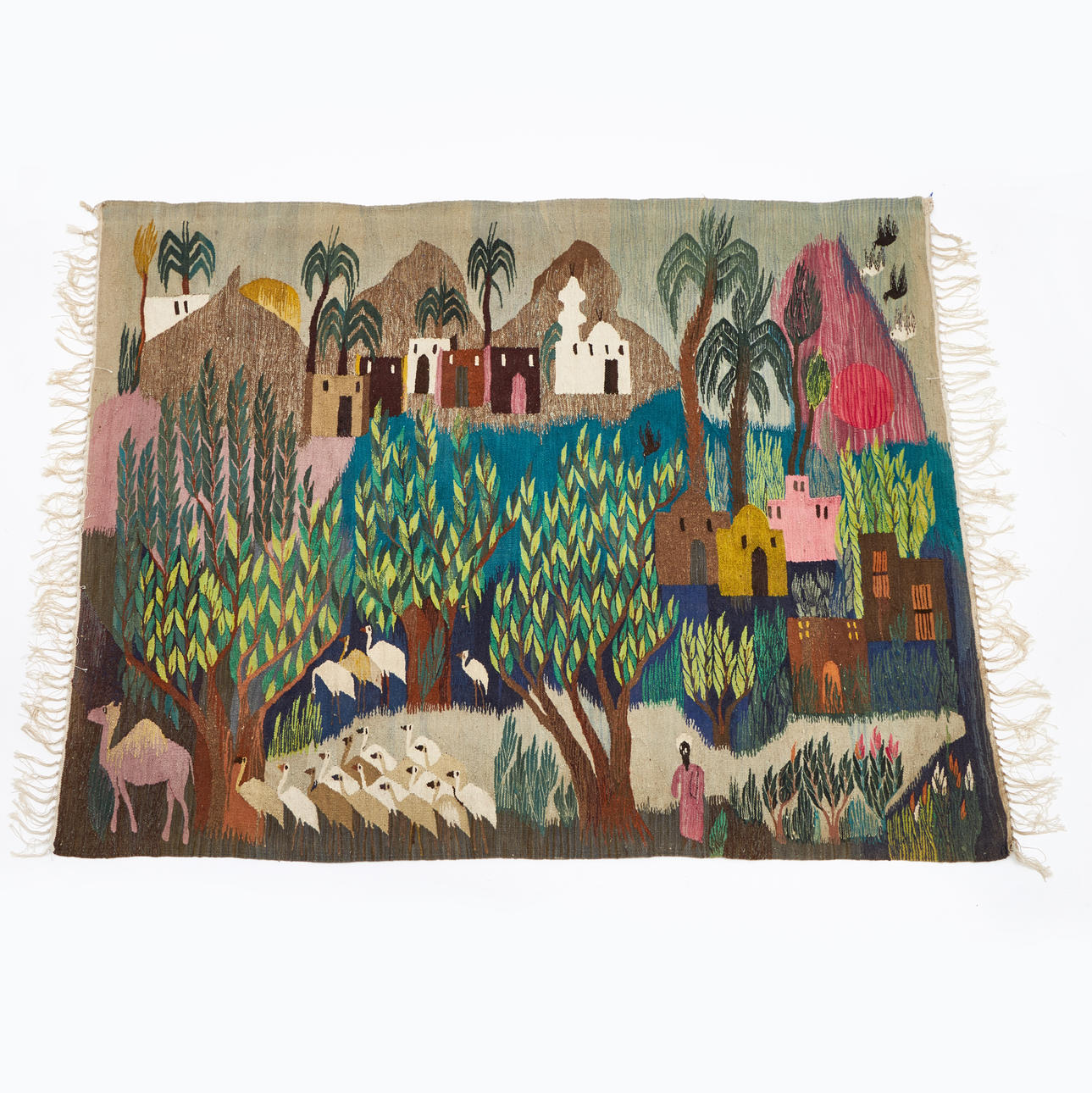 WALL COVERING, Harrania, Egypt, wool, approx. 155x194 cm.