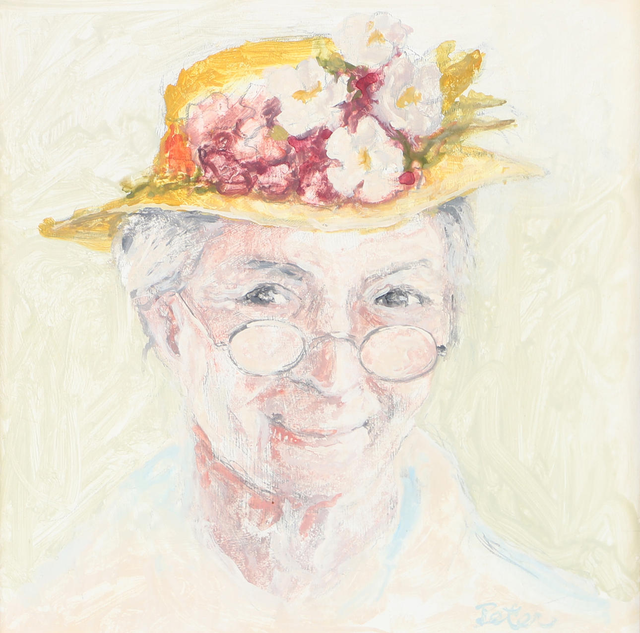 IVAN PETERSSON. “Emma”, oil on panel, signed Peter.