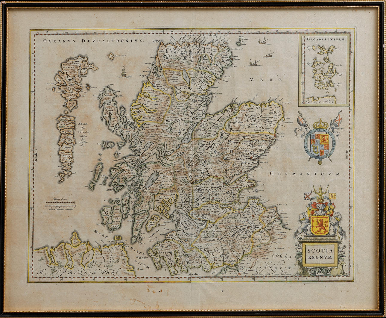 FRAMED MAP, Scotia Regnvm.