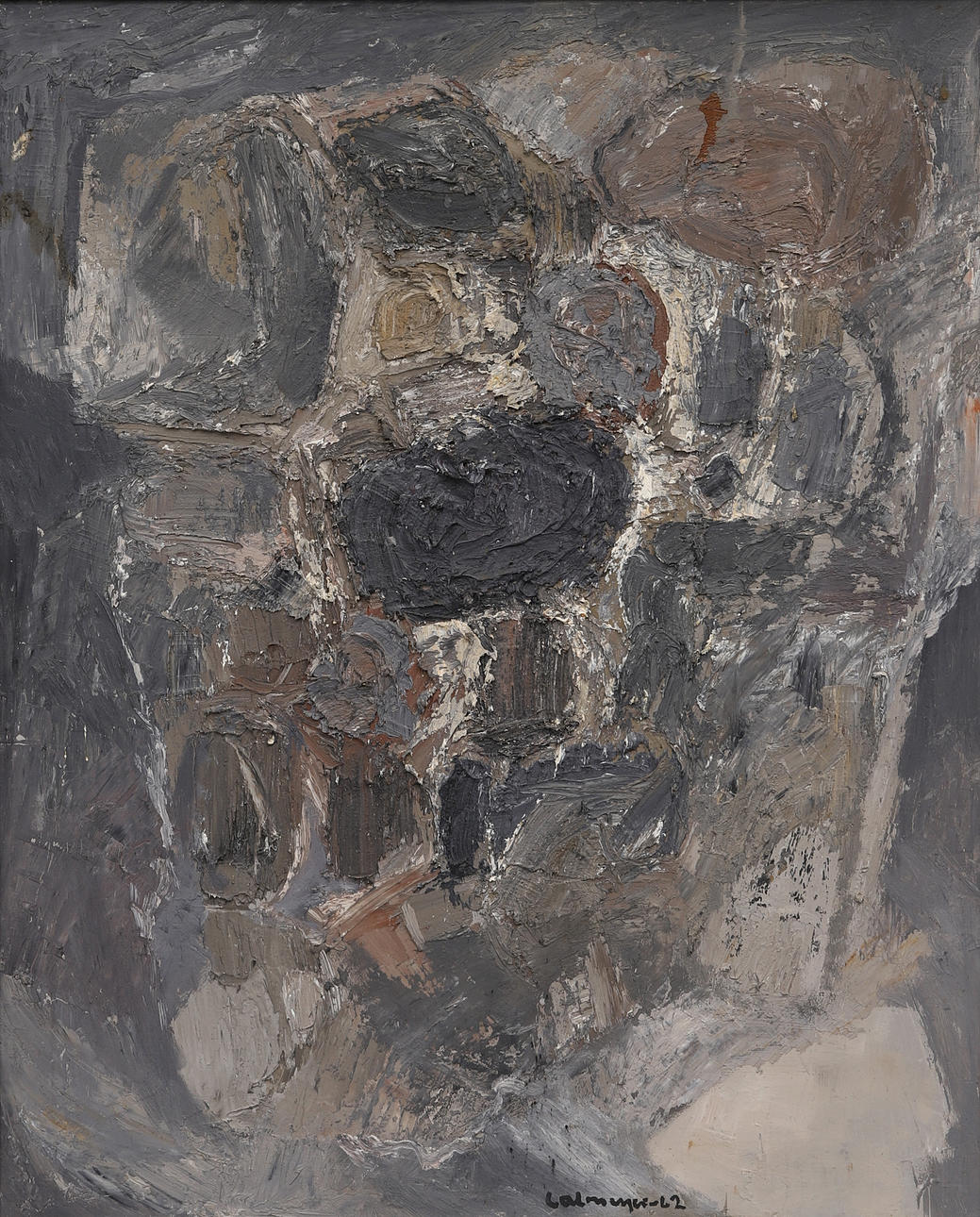 GÖSTA CALMEYER. Oil on panel. Signed and dated -62.