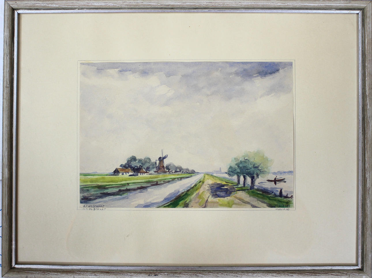 UNIDENTIFIED ARTIST, Watercolour, signed.