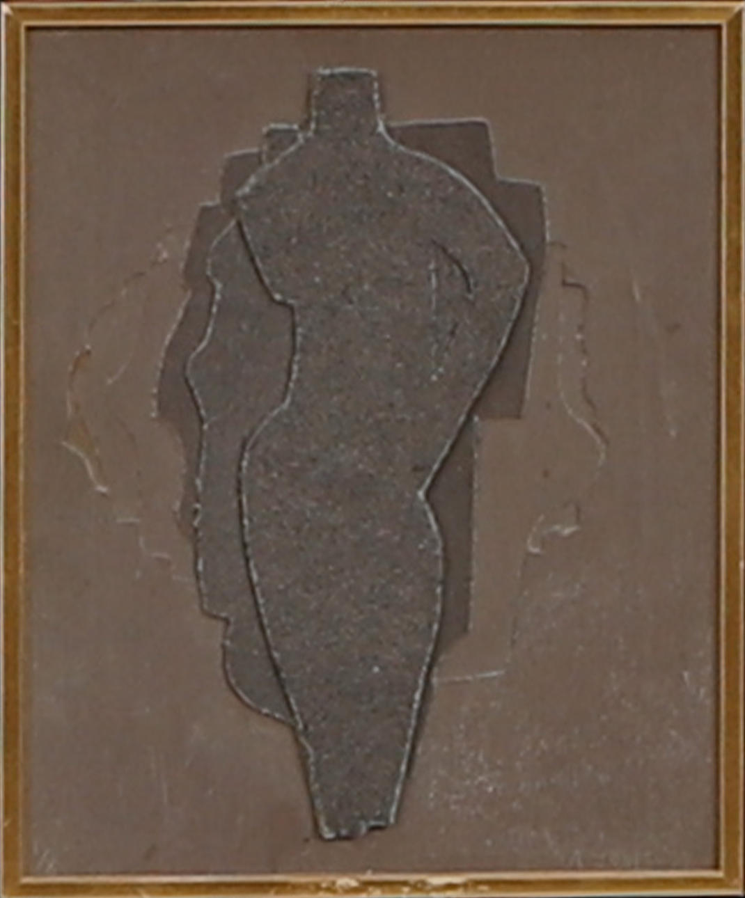 ARNE JONES. Wall relief, mixed media, signed and dated -74.