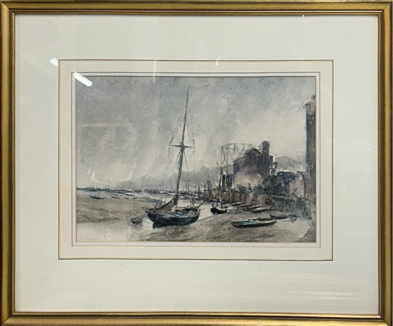 ARTHUR BAYLIS ALLEN. FRAMED WATERCOLOUR.
