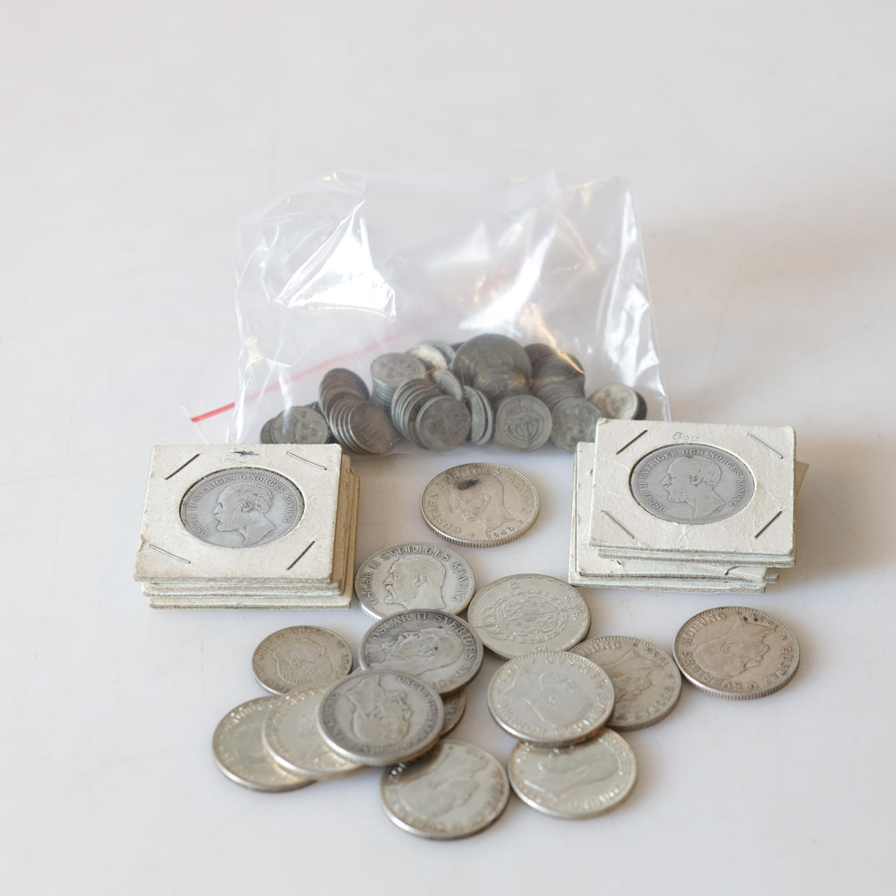 MYNT, silver, Sverige, 1800-/1900-tal.