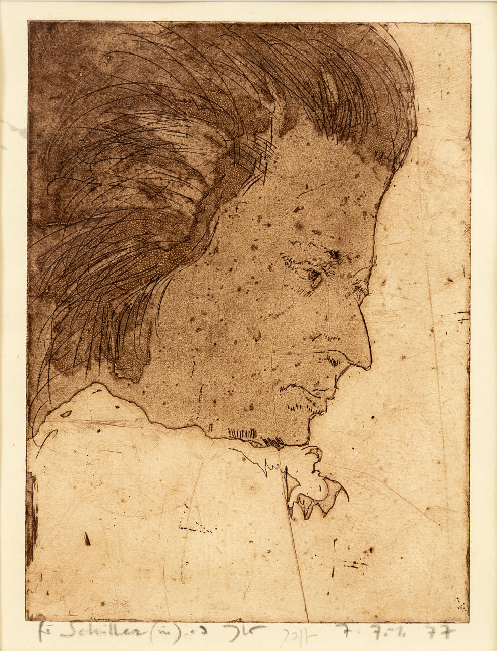 HORST JANSSEN (1929-1995). mozart.