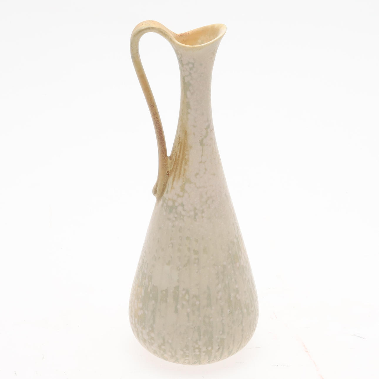 GUNNAR NYLUND. HÄNKELVAS. Stoneware with harp fur glaze, signed, Rörstrand.