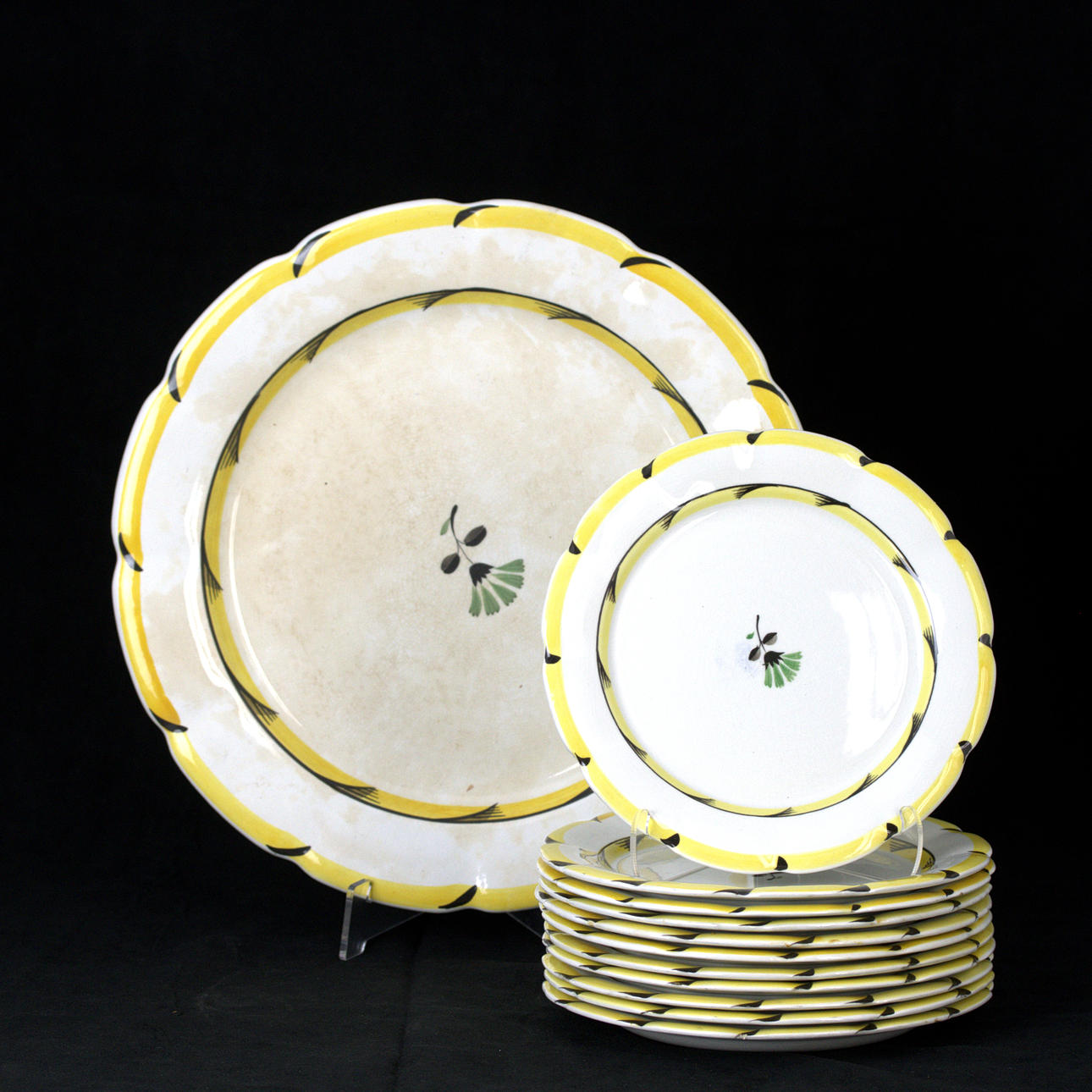 FRUIT SET, 1 + 11 pieces, porcelain, Gefle.