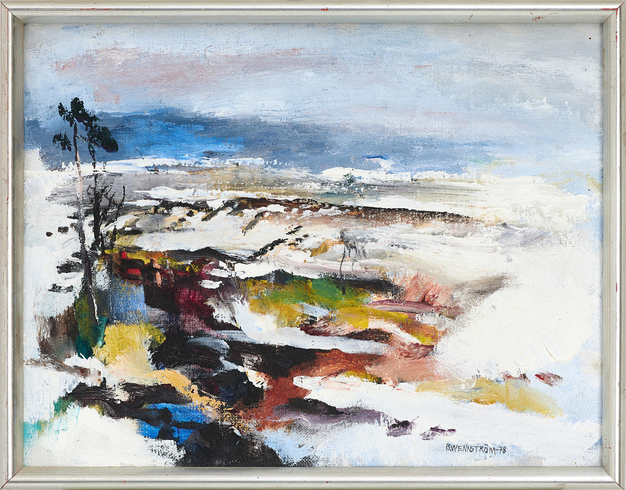 BERNDT WENNSTRÖM (born 1946), “Spring Winter”, signed and dated -78, oil on canvas.