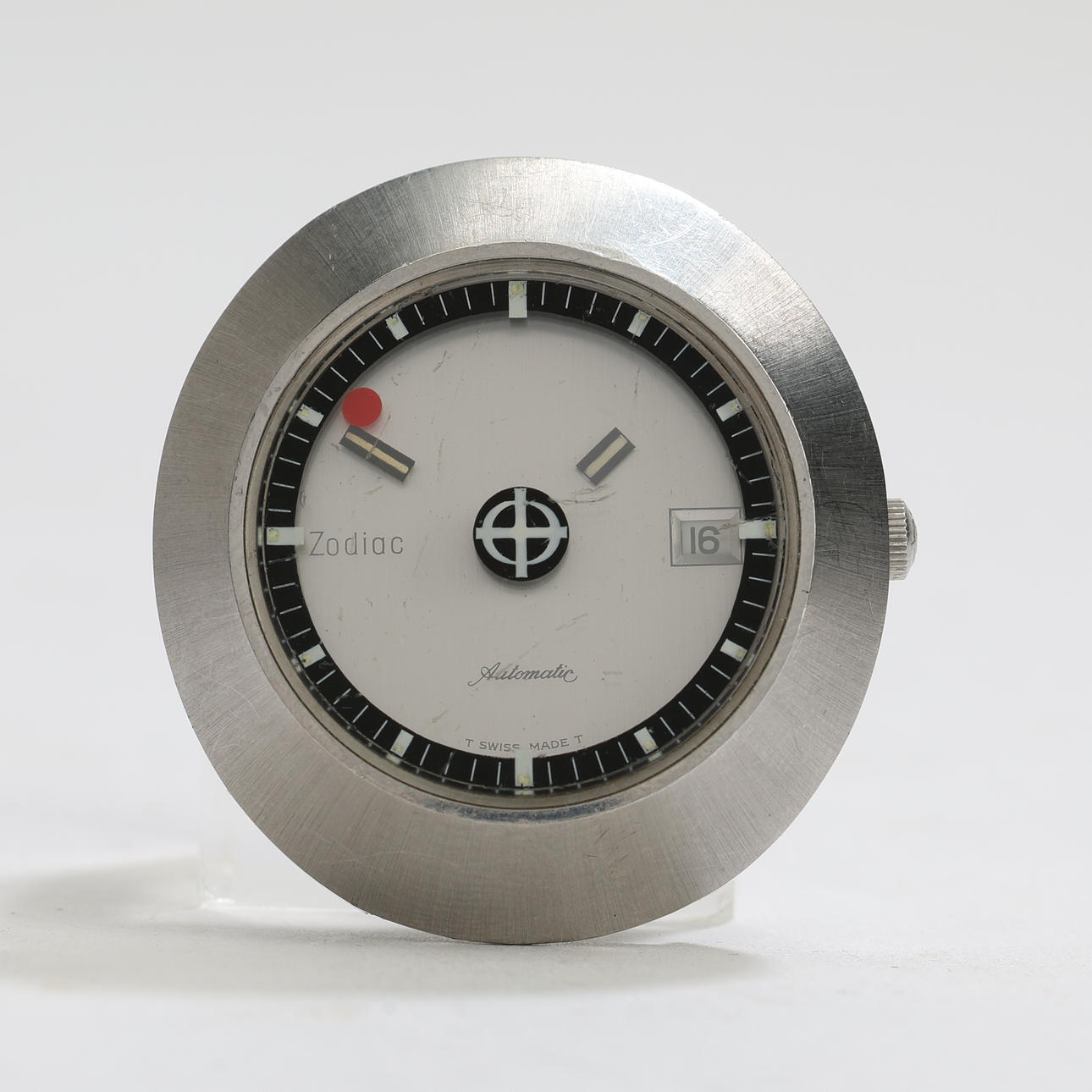 ZODIAC, steel wristwatch, automatic, approx 1970.