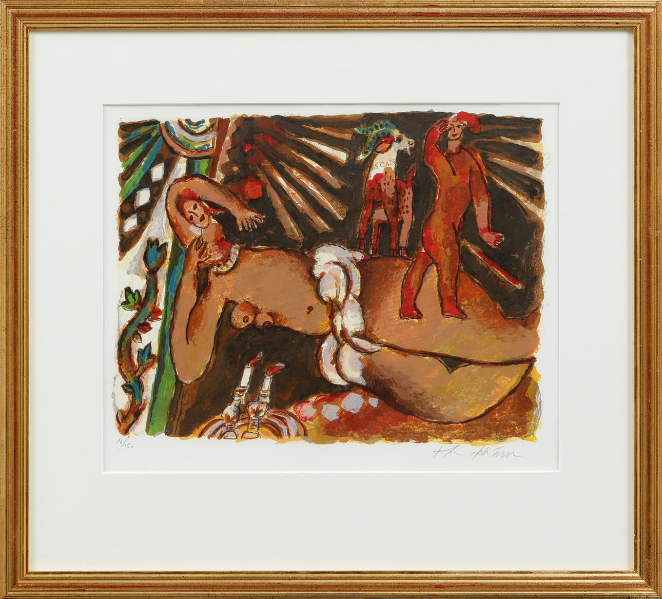THEO TOBIASSE. Lithograph in colours, signed and numbered 16/150.