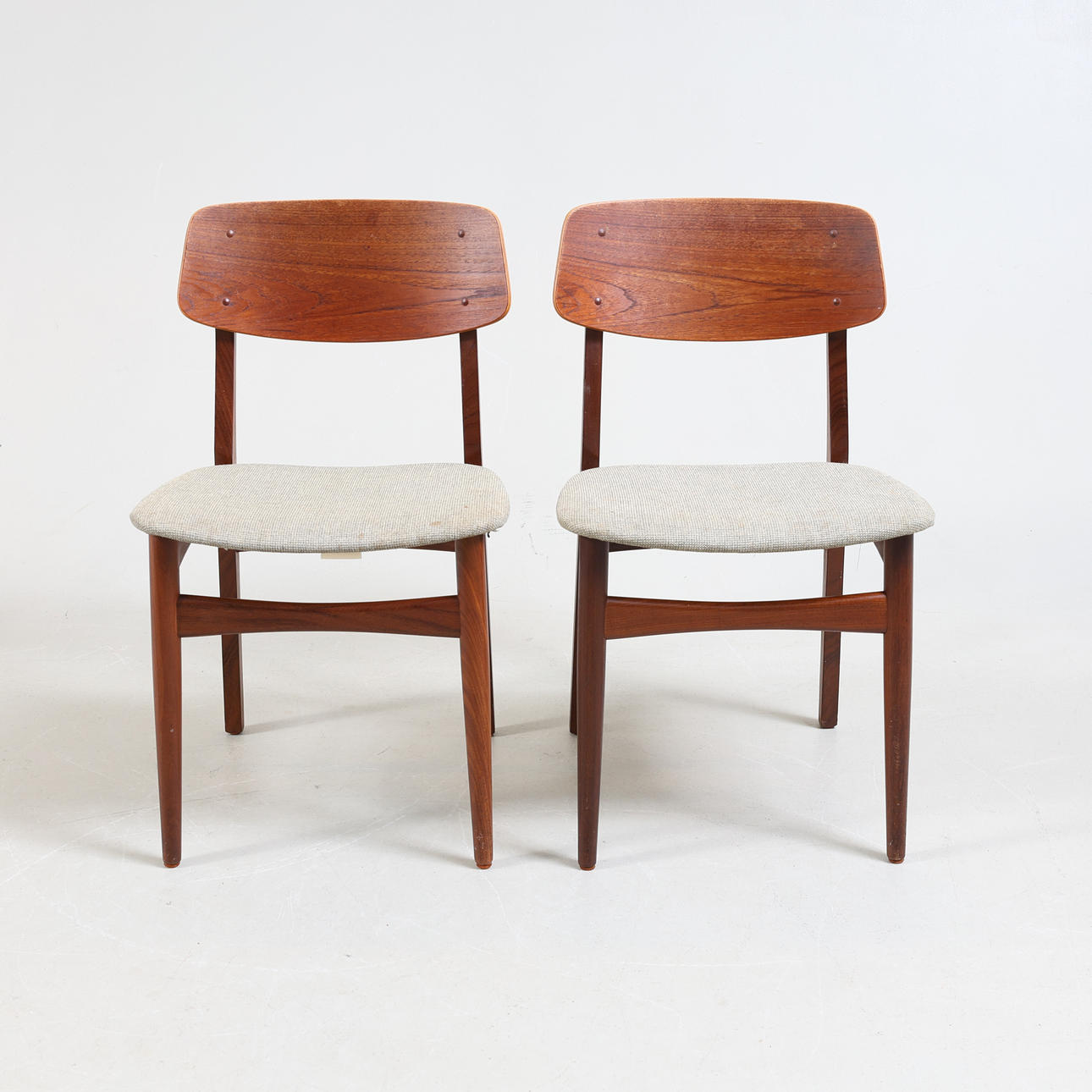STOLAR, ett par, teak, Farstrup, Danmark, 1960-tal.