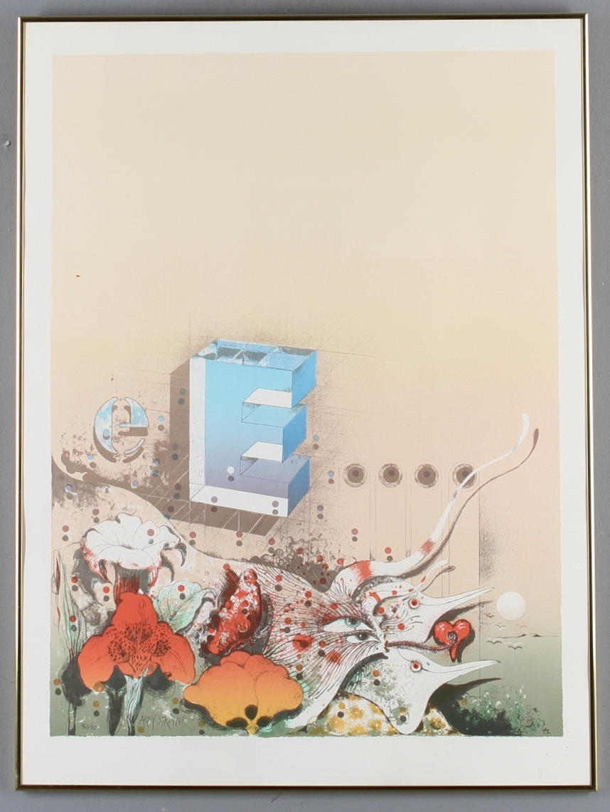 ARDY STRÜWER. Komposition, signerad i trycket, numrerad 967/1500.